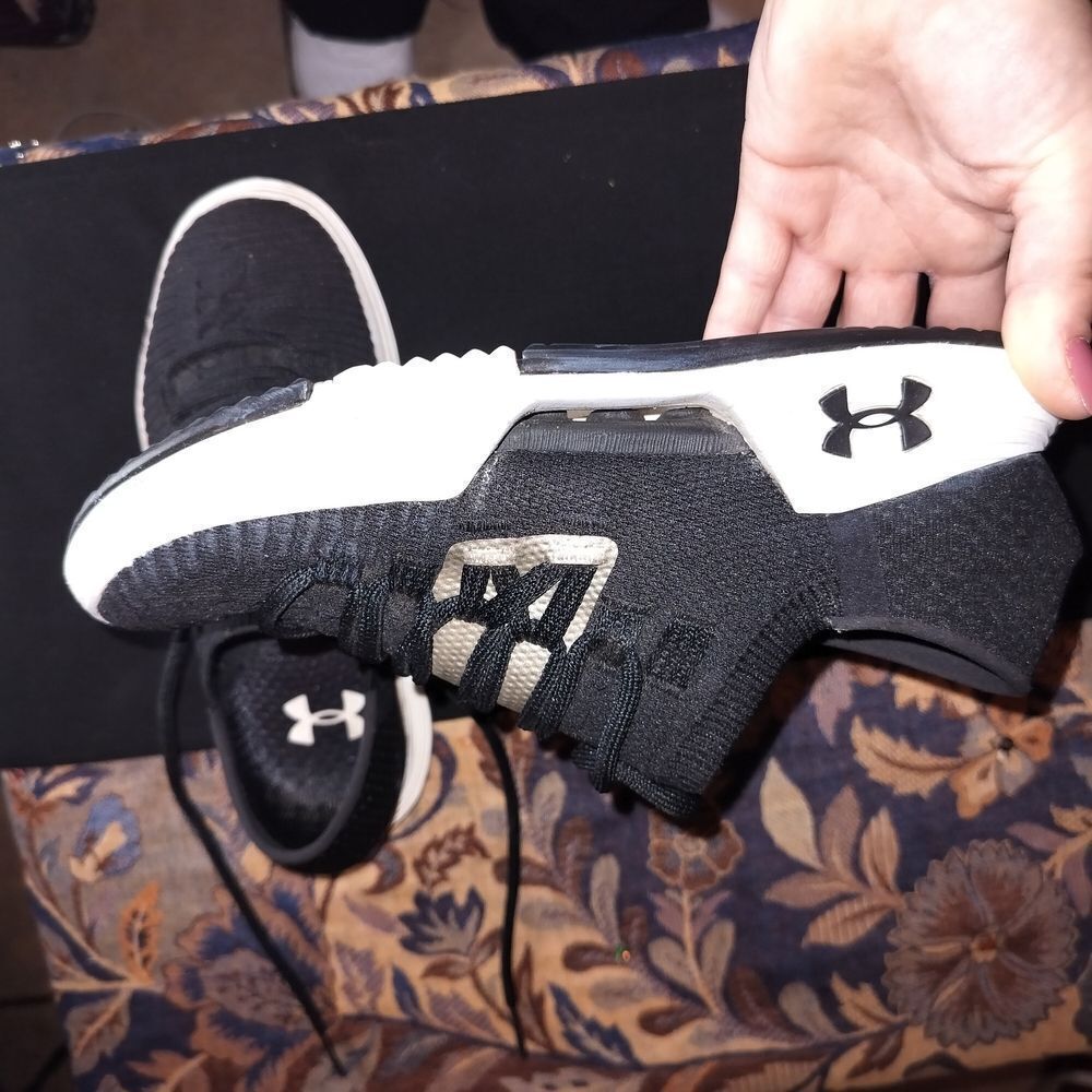 Under Armour Black and White Sneakers